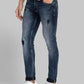 Men Tapered Fit Blue Trouser