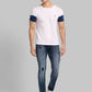 Men Tapered Fit Blue Trouser