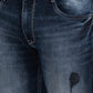 Men Tapered Fit Blue Trouser