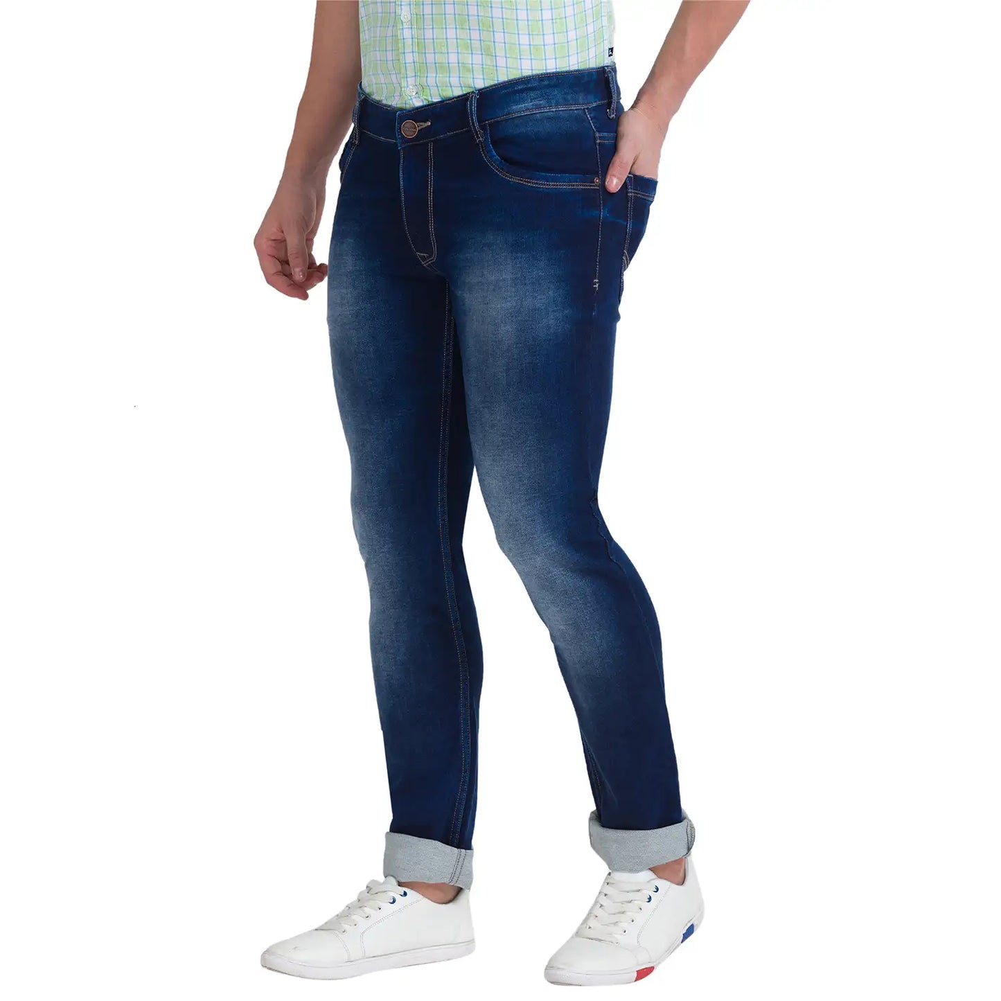 Men Slim Fit Grey Shirt