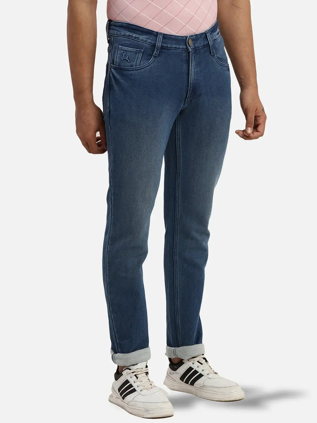 Men Skinny Fit Blue Jeans