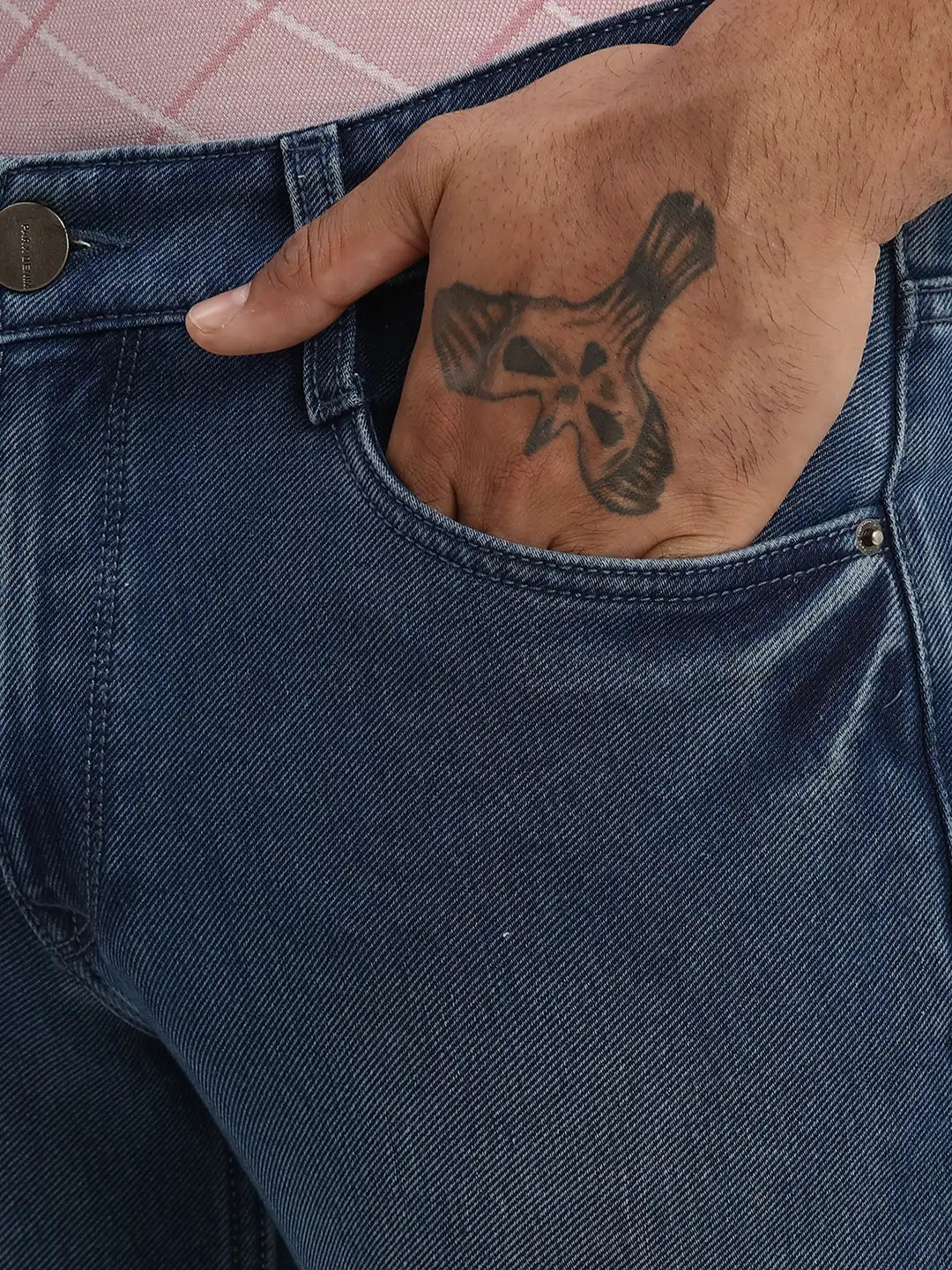 Men Skinny Fit Blue Jeans
