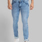 Men Skinny Fit Dark Blue Jeans