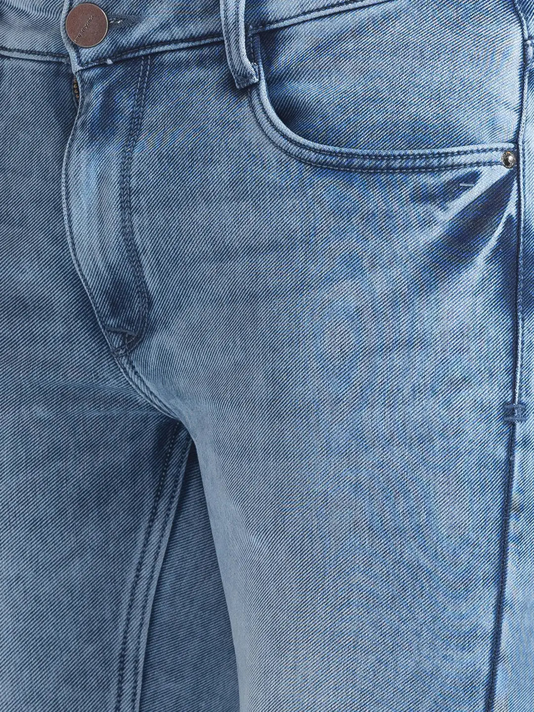 Men Skinny Fit Dark Blue Jeans