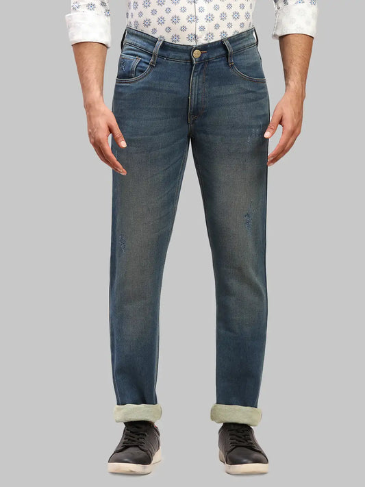 Men Tapered Fit Grey Chinos