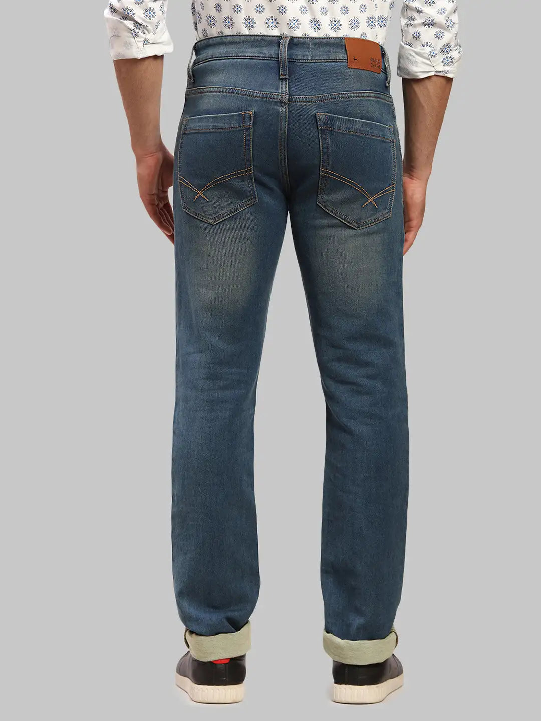 Men Tapered Fit Grey Chinos