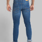Men Skinny Fit Dark Blue Jeans
