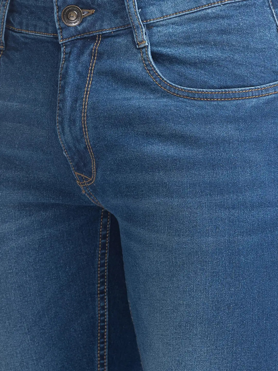 Men Skinny Fit Dark Blue Jeans