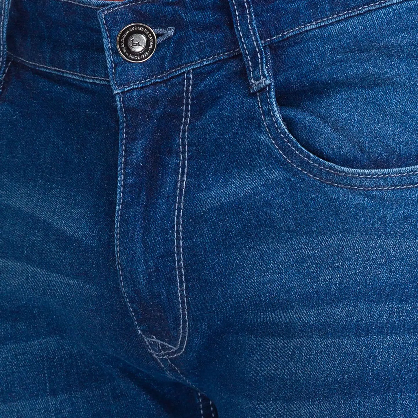 Men Regular Fit Blue Blazer