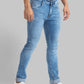Men Slim Fit Dark Blue Jeans