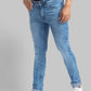 Men Slim Fit Dark Blue Jeans