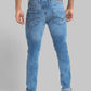 Men Slim Fit Dark Blue Jeans