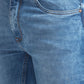 Men Slim Fit Dark Blue Jeans