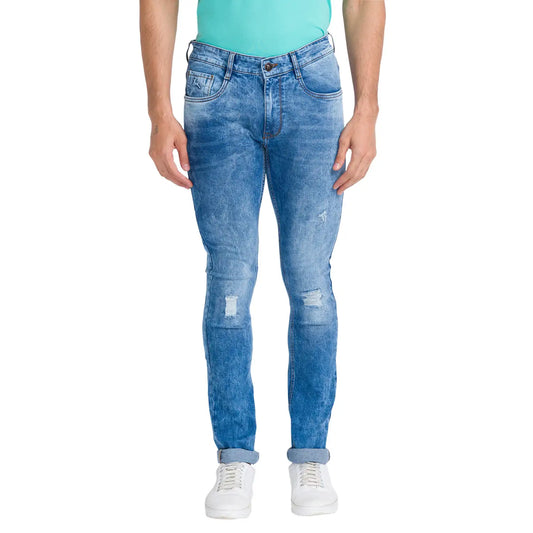 Men Skinny Fit Black Jeans