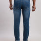 Parx Men Black Jacquard Skinny Fit Cotton Blend Jeans