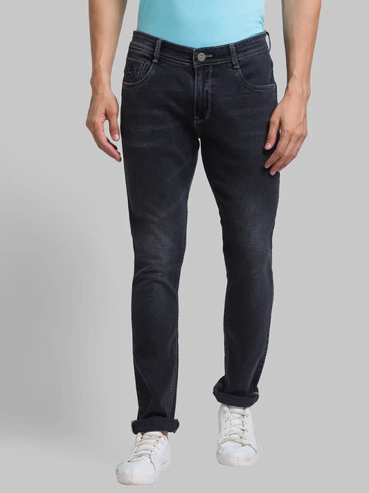 Men Skinny Fit Grey Jeans