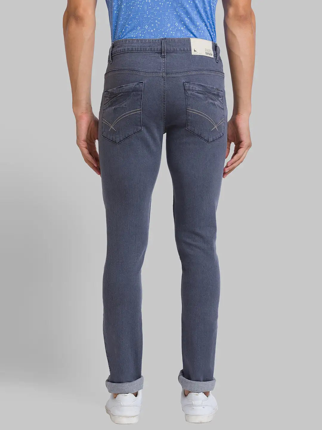 Men Tapered Fit Grey Jeans
