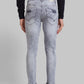 Men Skinny Fit Grey Jeans