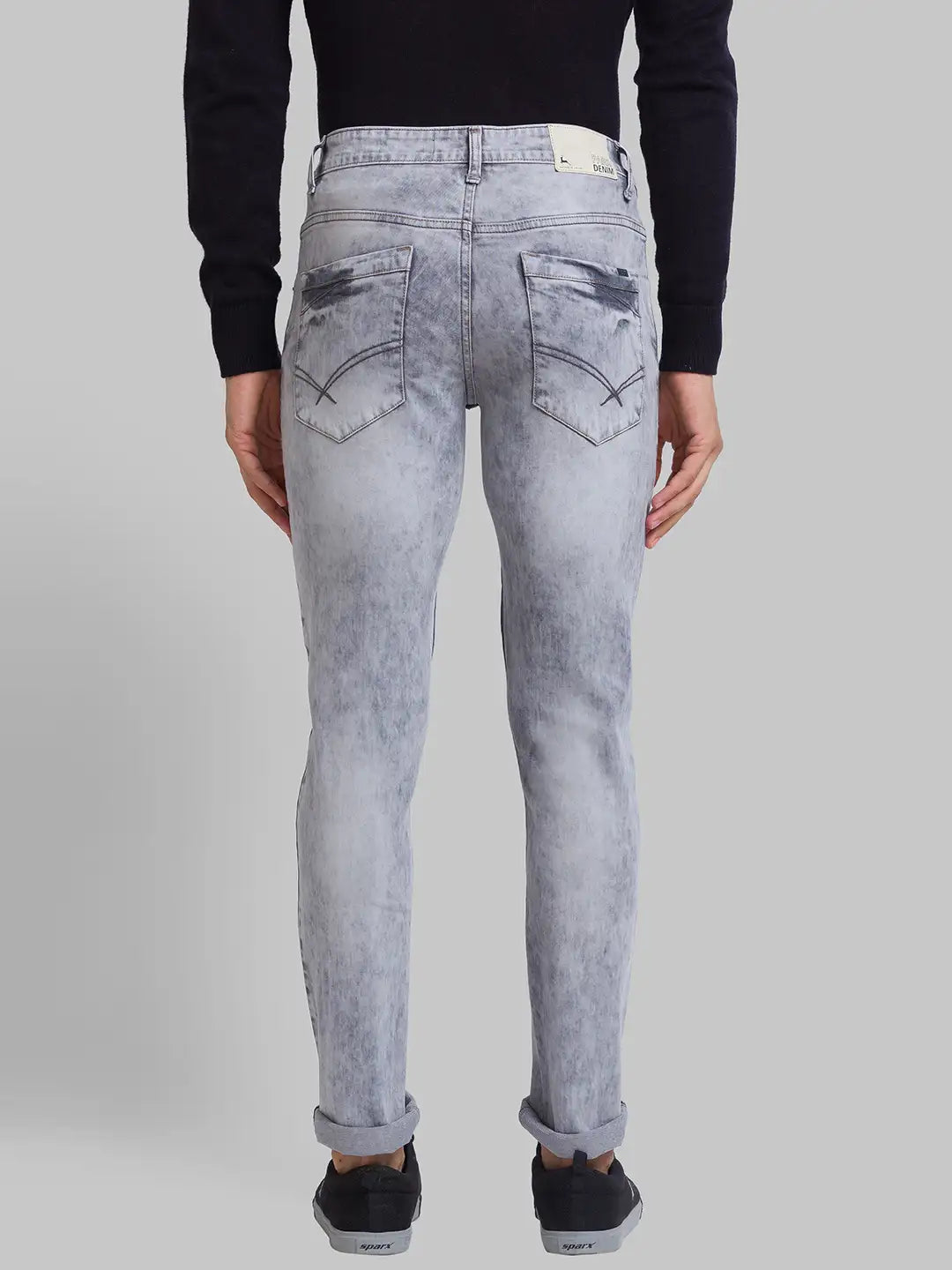 Men Skinny Fit Grey Jeans