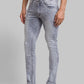 Men Skinny Fit Grey Jeans