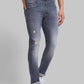 Men Skinny Cropped Fit Black Jeans