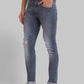 Men Skinny Cropped Fit Black Jeans