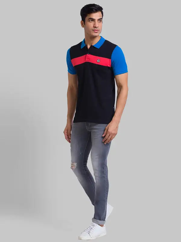 Men Skinny Cropped Fit Black Jeans