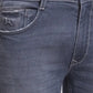 Men Skinny Cropped Fit Black Jeans
