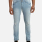 Men Slim Tapered Fit Grey Jeans