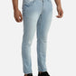 Men Slim Tapered Fit Grey Jeans