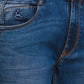 Parx Men Blue Plain Slim Tapered Fit Cotton Blend Jeans