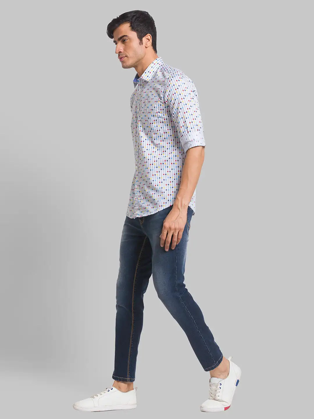 Men Skinny Fit Blue Jeans