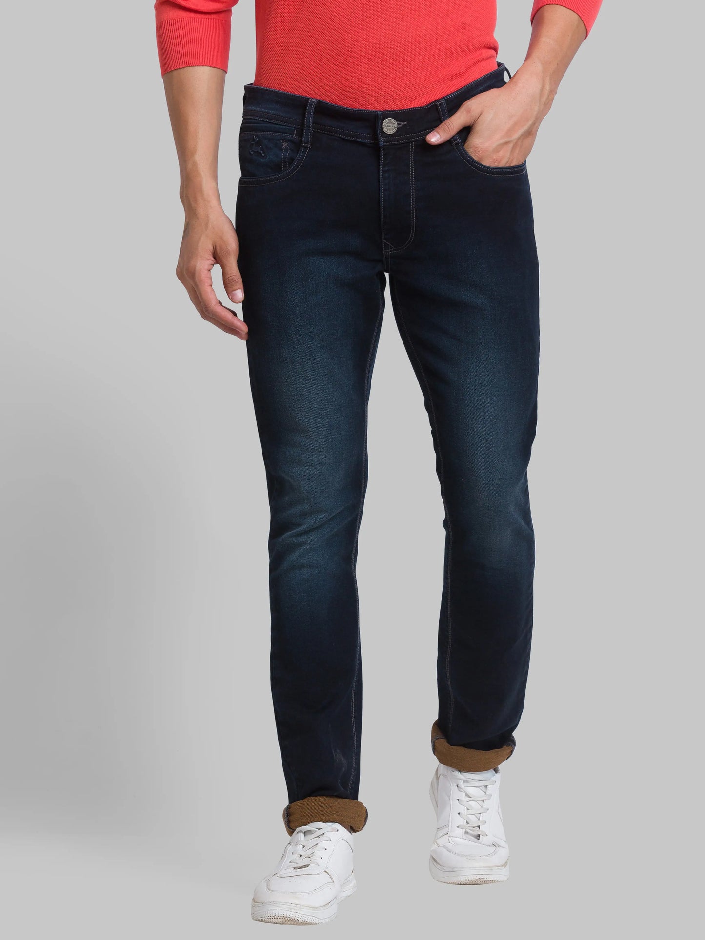 Men Skinny Fit Blue Jeans