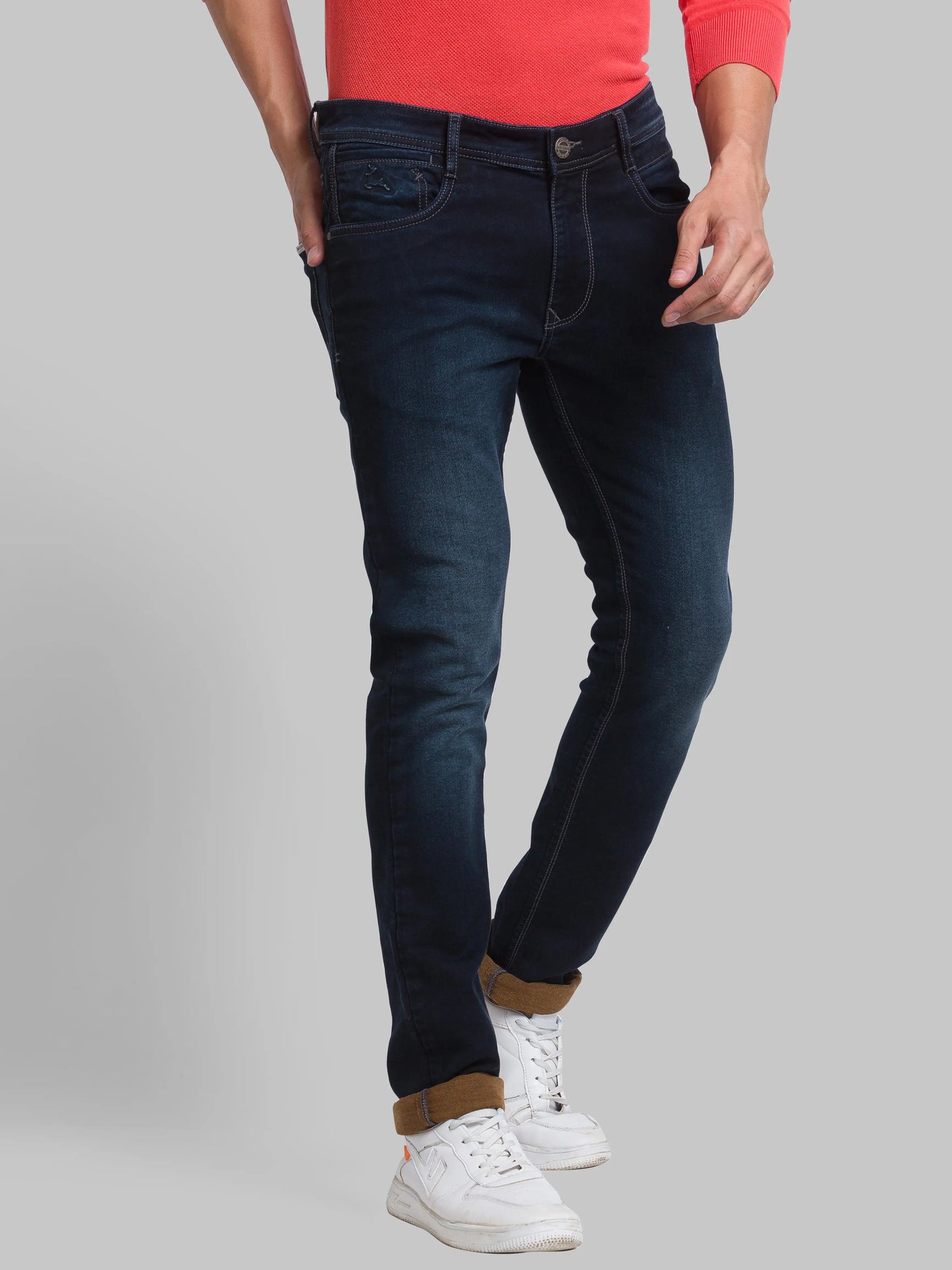 Men Skinny Fit Blue Jeans