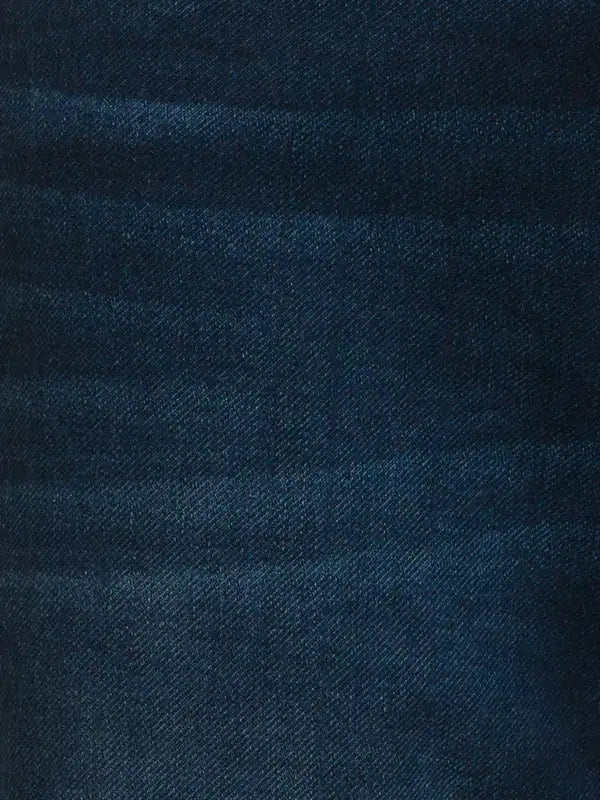 Men Slim Tapered Fit Blue Jeans