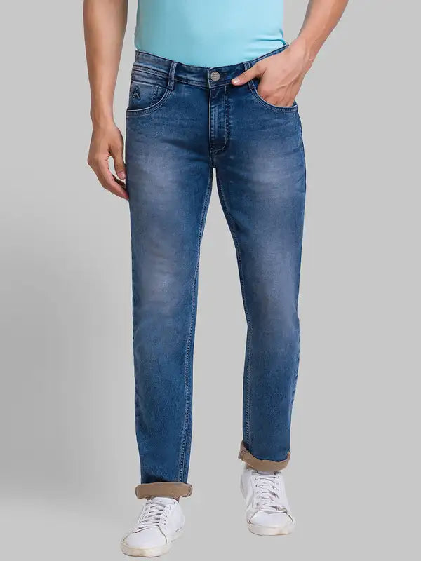 Men Skinny Fit Blue Jeans