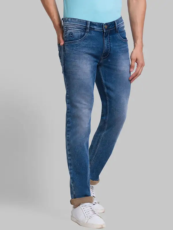 Men Skinny Fit Blue Jeans