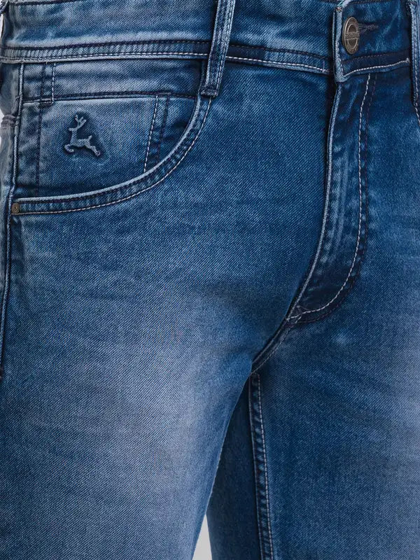 Men Skinny Fit Blue Jeans
