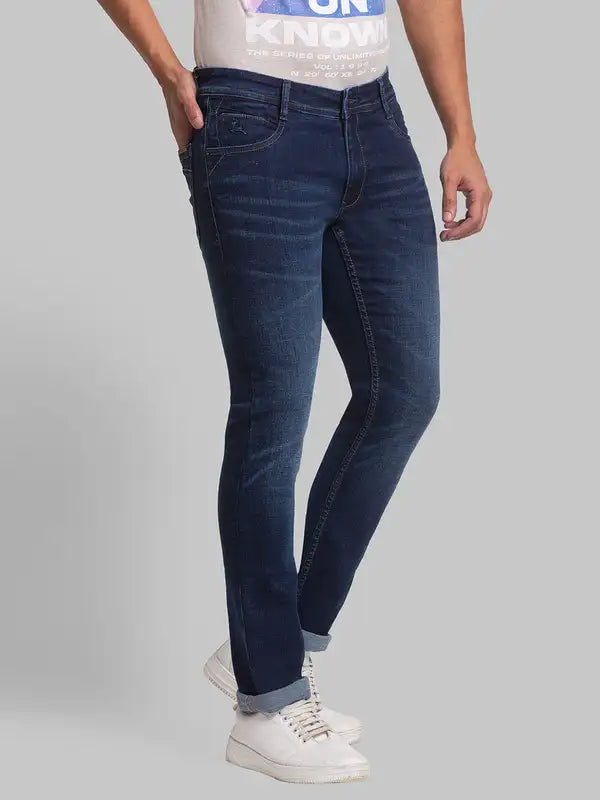 Men Skinny Fit Blue Jeans
