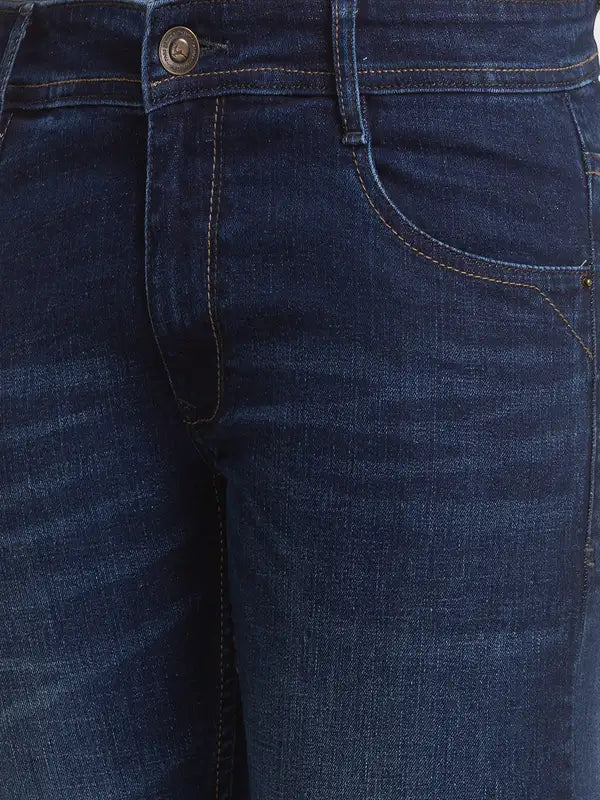 Men Skinny Fit Blue Jeans