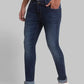 Men Slim Tapered Fit Blue Jeans