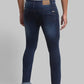 Men Slim Tapered Fit Blue Jeans