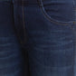 Men Slim Tapered Fit Blue Jeans
