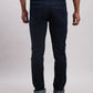 Men Blue Skinny Fit Jacquard Cotton Blend Jeans