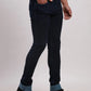 Men Blue Slim Tapered Fit Jacquard Cotton Blend Jeans