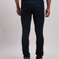 Men Blue Slim Tapered Fit Jacquard Cotton Blend Jeans