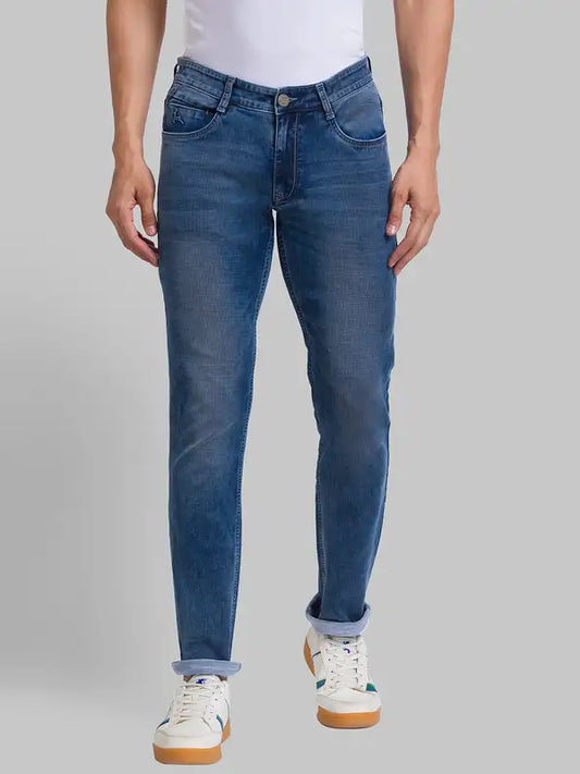 Men Skinny Fit Blue Jeans