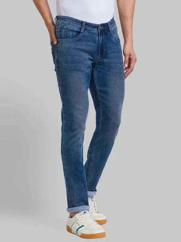 Men Skinny Fit Blue Jeans
