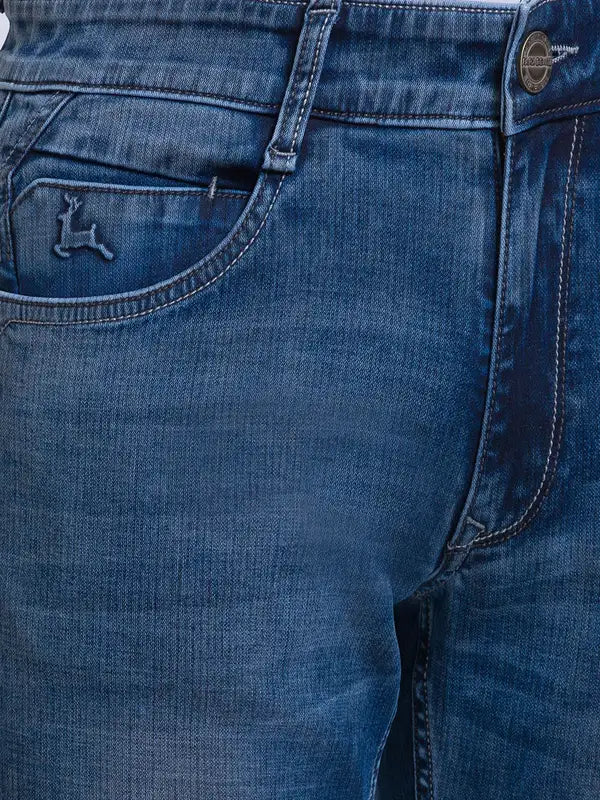 Men Skinny Fit Blue Jeans