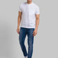 Men Slim Tapered Fit Blue Jeans